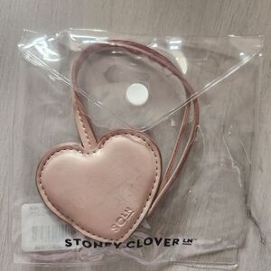 NWT Stoney Clover Lane Blush Heart Locket Bag Charm